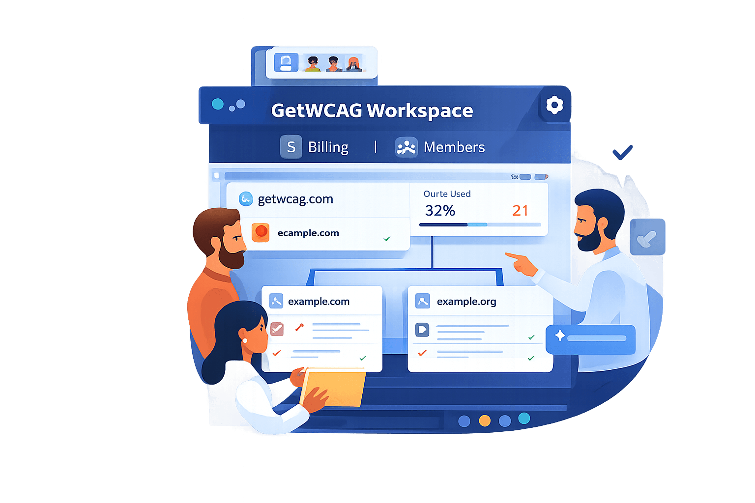 GetWCAG Workspace Dashboard