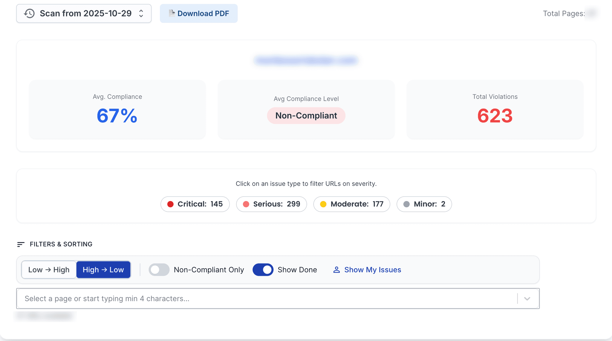 Automated website scanning overview